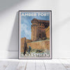 Rajasthan Poster Amber Fort | India Travel Poster