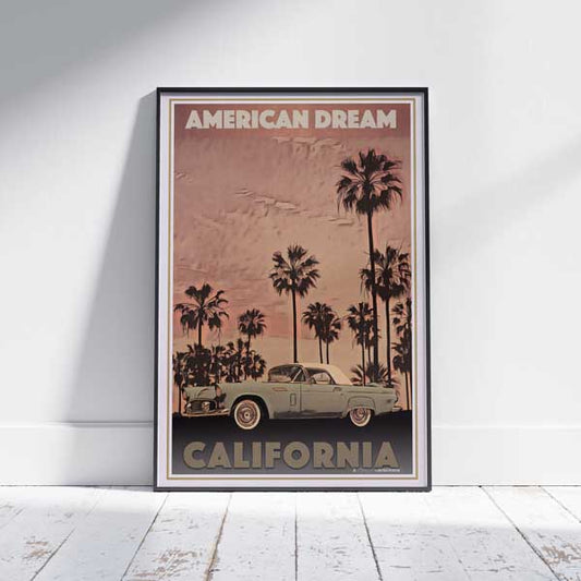Affiche American Dream par Alecse | Impression classique de la Californie