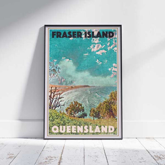 Affiche Australie Fraser Island | « Affiche de voyage en Australie » par Alecse