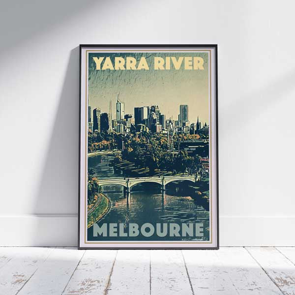 Melbourne poster Yarra River by Alecse