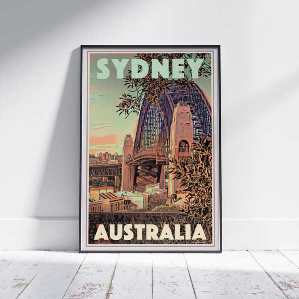 Australia Poster SYDNEY'S BRIDGE | Australia Gallery Wall by Alecse