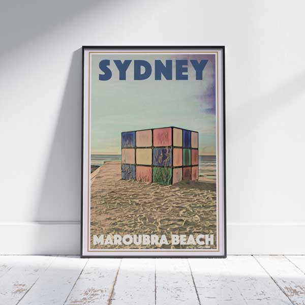 Sydney poster Maroubra Beach | Australia Travel Poster