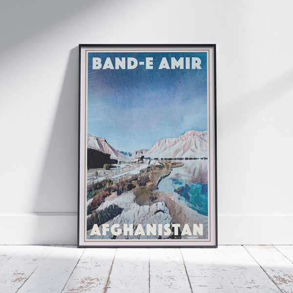 Band-e Amir poster | Afghanistan Gallery Wall Print by Alecse
