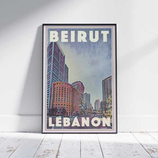 Beyrouth Poster Perspective par Alecse | Affiche de voyage au Liban | 300ex