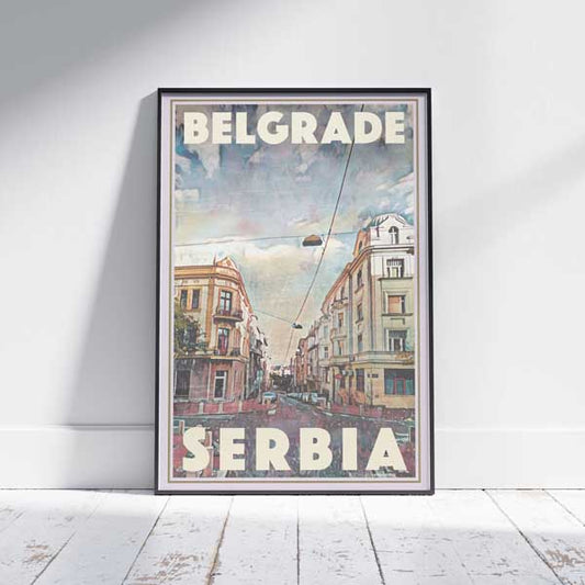 Perspective de l'affiche de Belgrade | Affiche de la Serbie de Belgrade par Alecse