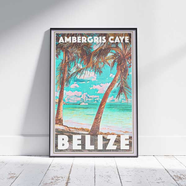 Ambergris Caye Belize poster by Alecse
