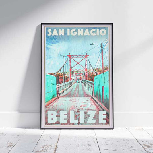 Belize poster "San ignacio" by Alecse | Belize Travel Poster