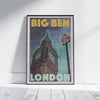Affiche londonienne de Big Ben | Impression murale de la galerie d'Angleterre de Londres par Alecse
