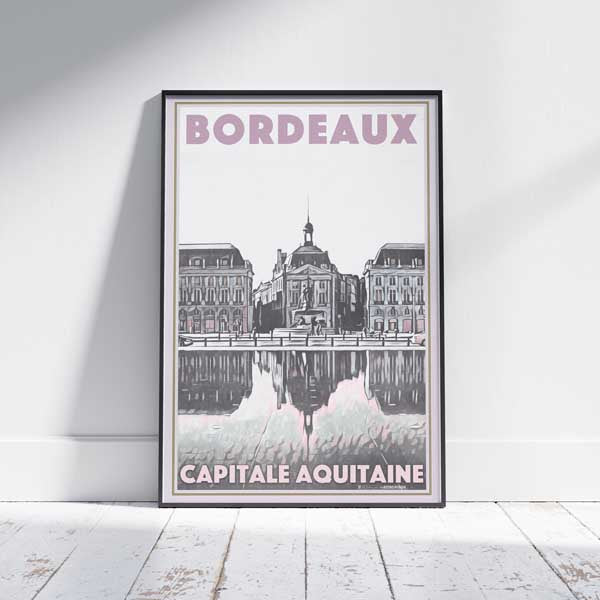 Bordeaux Poster Bourse | France Travel Poster by Alecse
