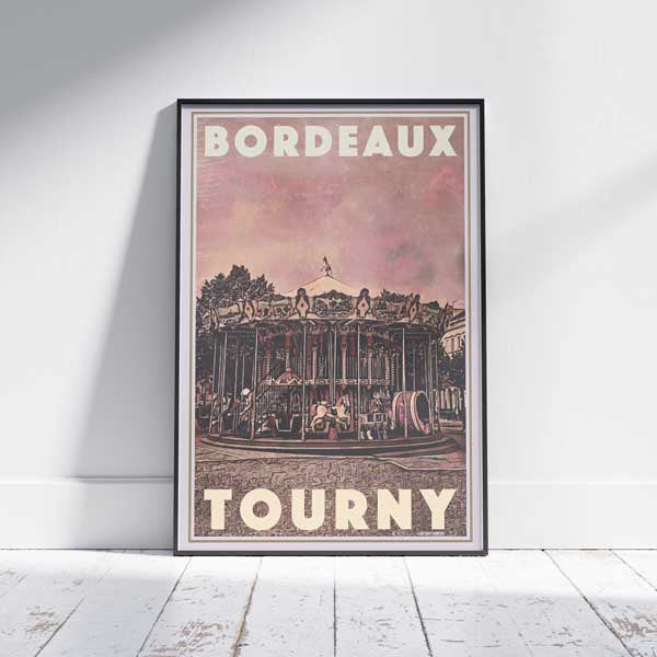Bordeaux Poster Carrousel | France Gallery Wall print of Bordeaux by Alecse