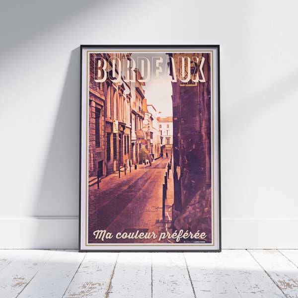 Bordeaux Poster My Favorite color | Bordeaux Retro Poster  by Alecse