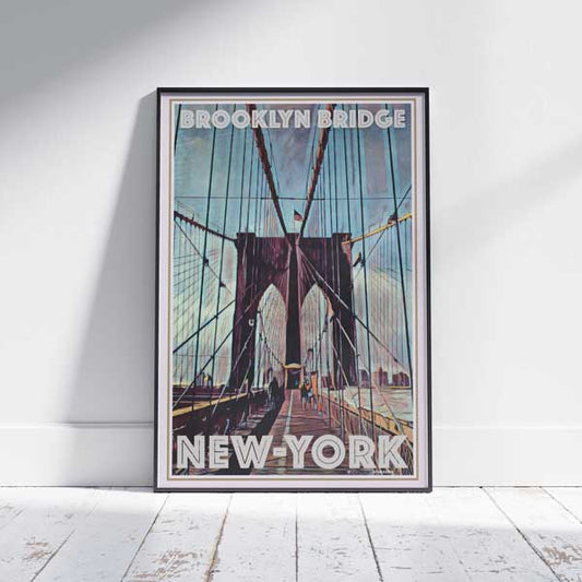 Affiche de New York Pont de Brooklyn | Imprimé new-yorkais classique