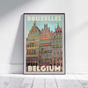 Brussels 2 poster Bruxelles | Belgium Travel Poster