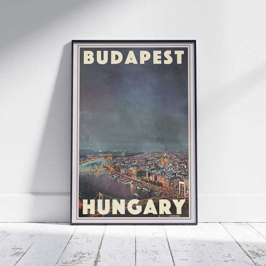 Budapest Poster Pearl of the Danube | Hungary Gallery Wall Print by Alecse