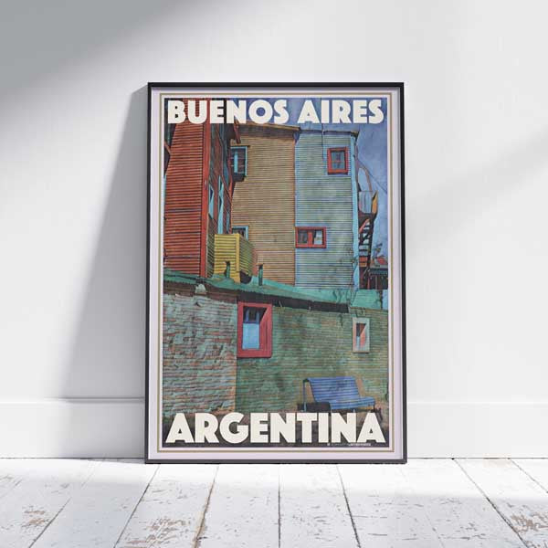 Buenos Aires poster Blue Bench | Argentina Gallery Wall Print