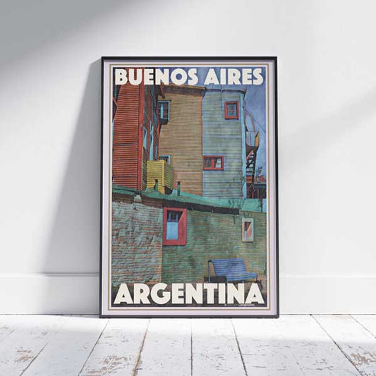 Affiche Buenos Aires Banc bleu | Impression murale de la galerie Argentine