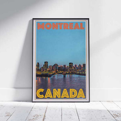 Montreal Poster Panorama, Canada Vintage Travel Poster by Alecse