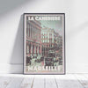 Marseille Poster Canebiere Diptych 1 | France Vintage Travel Poster by Alecse