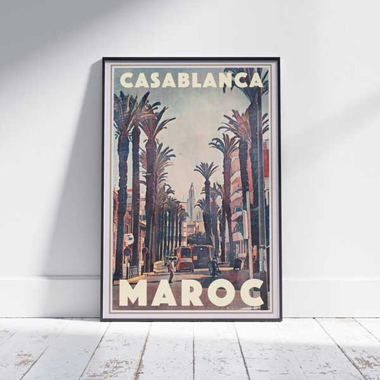 Casablanca Poster Perspective | Morocco Gallery Wall Print by Alecse