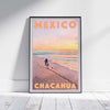 Mexico Poster Chacahua Sunset Oaxaca | Classic Mexico Print by Alecse