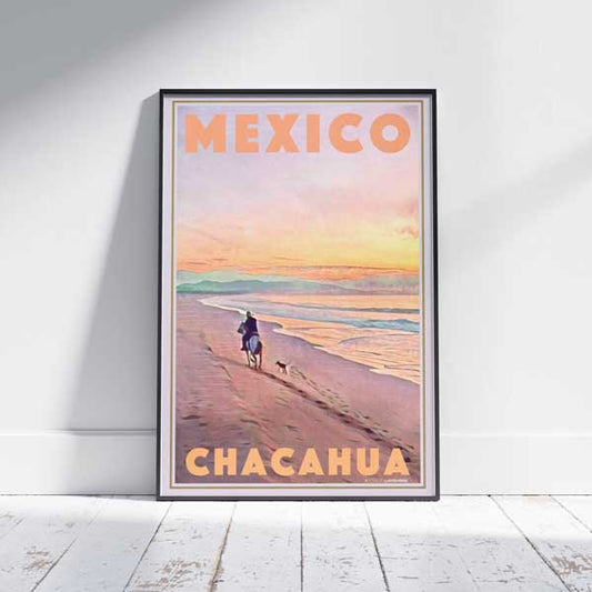 Mexique Affiche Chacahua Sunset Oaxaca | Impression classique du Mexique par Alecse