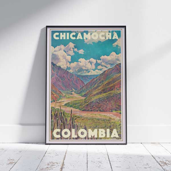 Chicamocha Affiche Bucaramanga | « Affiche de voyage en Colombie » par Alecse