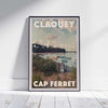 Cap Ferret poster Claouey | France Gallery Wall Print by Alecse
