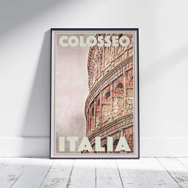 Roma Poster Colosseo | Italy Vintage Travel Poster by Alecse