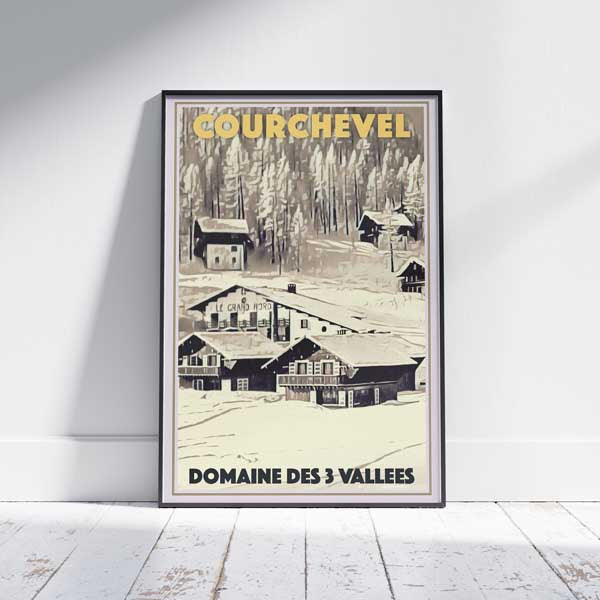 Courchevel Poster Grand Nord | French Alps Vintage Travel Poster