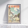 Cowes Poster Isle of Wight | UK Travel Poster of the port of Cowes by Alecse