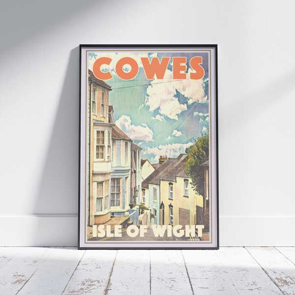 Affiche de Cowes Île de Wight | Affiche de voyage britannique du port de Cowes par Alecse