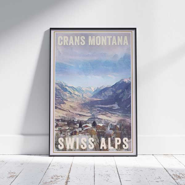 Crans Montana Montana | Switzerland Vintage Travel Poster by Alecse
