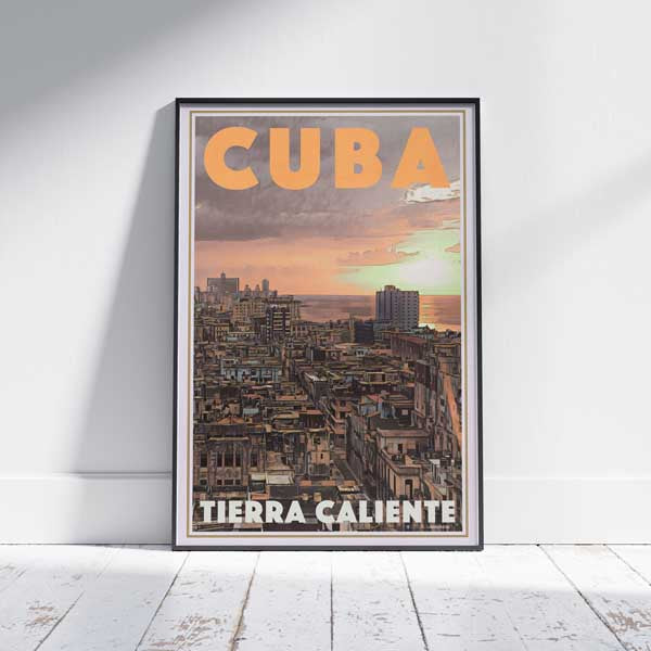 Affiche Cuba Tierra Caliente | Affiche rétro de Cuba | Édition limitée par Alecse