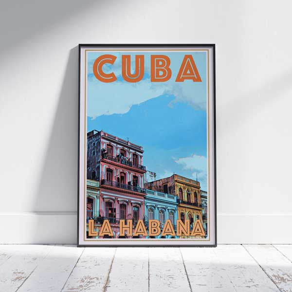 Cuba Affiche Habana Couleurs | Impression classique de Cuba par Alecse