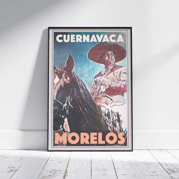 Cuernavaca Poster Don Felipe | Mexico Vintage Travel Poster by Alecse