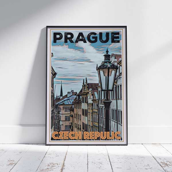 Prague poster Street by Alecse | Czech Travel Wall