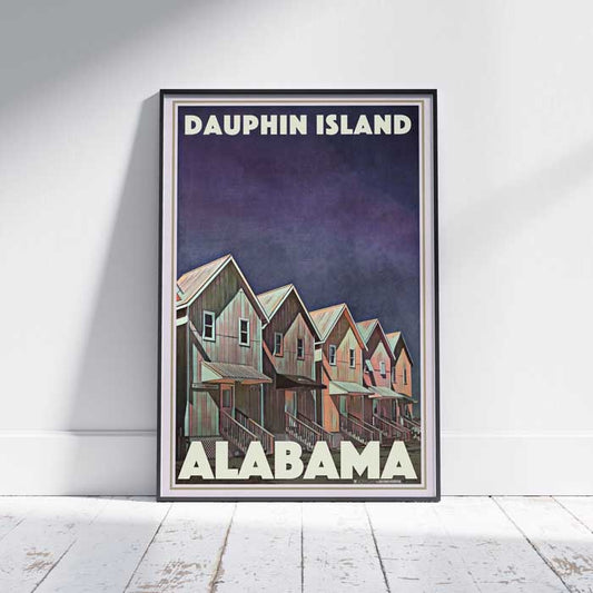 Dauphin Island Poster, Alabama Gallery Wall Print by Alecse