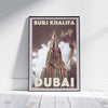 Dubai Poster Burj Khalifa 1 | UAE Gallery Wall Print of Dubai