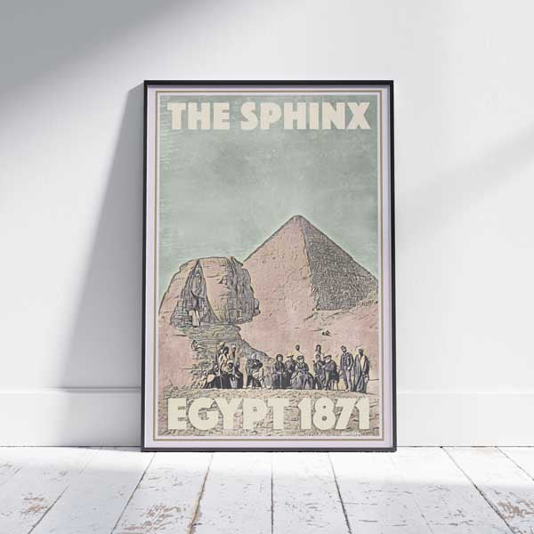 Egypt Poster Sphinx 1871 | Gallery Wall print of Egypt by Alecse