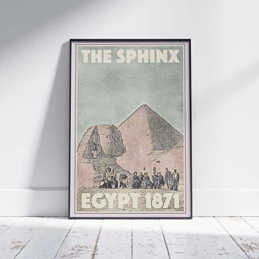 Egypt Poster Sphinx 1871 | Gallery Wall print of Egypt by Alecse