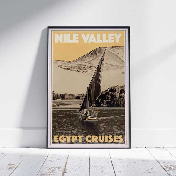 Affiche de l'Égypte Croisières dans la vallée du Nil | Impression murale de la galerie de l'Égypte