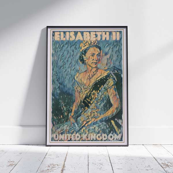 Queen Elisabeth II portrait by Alecse | United Kingdom Classic Print