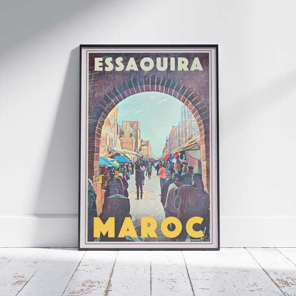 Affiche Essaouira Bab Doukkala | Maroc Travel Poster d'Essaouira par Alecse