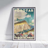 Foroyar Poster Faroe Islands | Denmark Vintage Travel Poster by Alecse