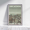 Arcachon Poster Bains de Mer | Sea Baths Classic Print by Alecse