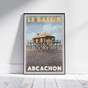 Affiche Arcachon Cabane Tchanquée | Affiche classique du Bassin d'Arcachon par Alecse