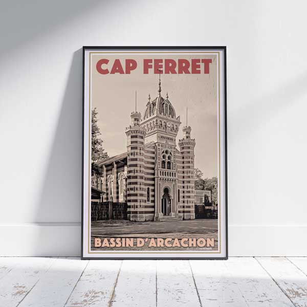 Cap Ferret poster Chapel | Arcachon Bay Poster by Alecse