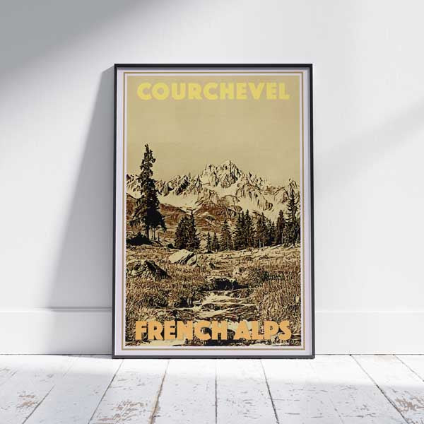 COURCHEVEL Poster | 50ex only | Limited Edition FRENCH ALPS Poster