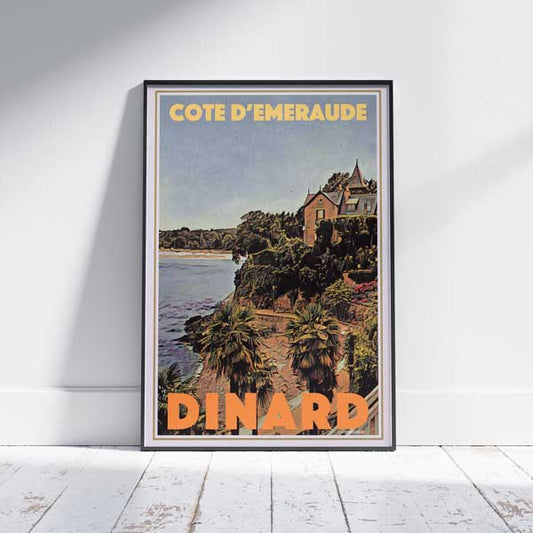 Dinard Poster Moonshine | France Gallery Wall Print of Bretagne by Alecse