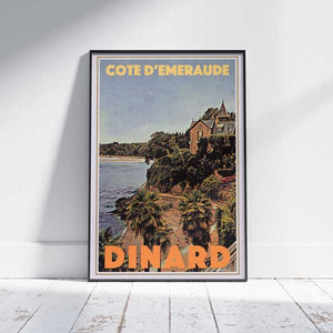 Dinard Poster Moonshine | France Gallery Wall Print of Bretagne by Alecse